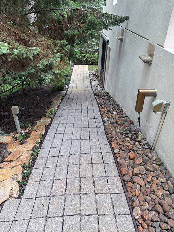Pavers after cleaning